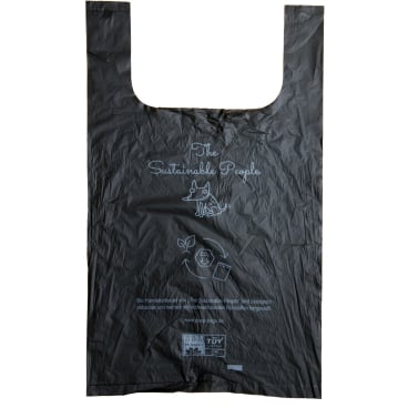 TSP Bio Hundekotbeutel Comfort Großrolle - schwarz, 23x38 cm, biologisch abbaubar - Med-Praxisbedarf