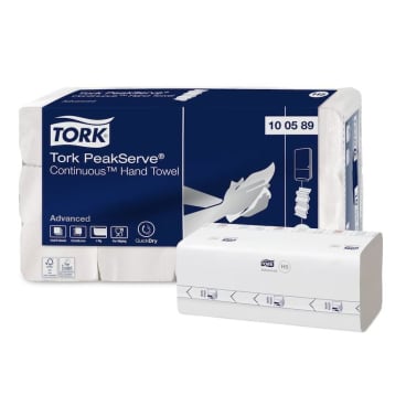 Tork PeakServe Endlos Handtuchpapier H5 - 1-lagig, 22x20,1 cm, stark und saugfähig - Med-Praxisbedarf