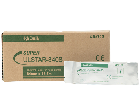 Ulstar 840S Videoprinter-Papier für Sony UP-D711MD - Thermodrucker-Rolle für medizinische Schwarzweiß-Bilder - Med-Praxisb...