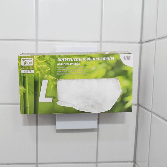 Universalhalter für Spenderboxen - für Handschuh-, Tissue- oder Wischtuchspender - Med-Praxisbedarf