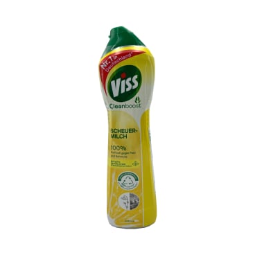 Viss Cleanboost Scheuermilch Citrus Flasche - flüssiges Scheuermittel gegen Fett und Schmutz - Med-Praxisbedarf