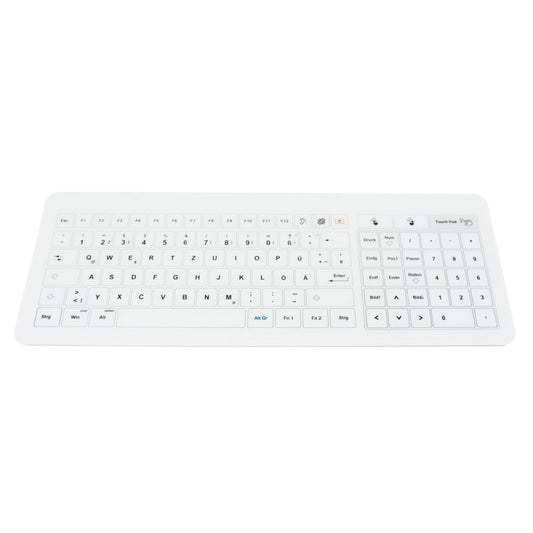 Wasserdichte Tastatur für Medizinbereich - robustes ASB-Kunststoffgehäuse, leicht zu reinigen - Med-Praxisbedarf