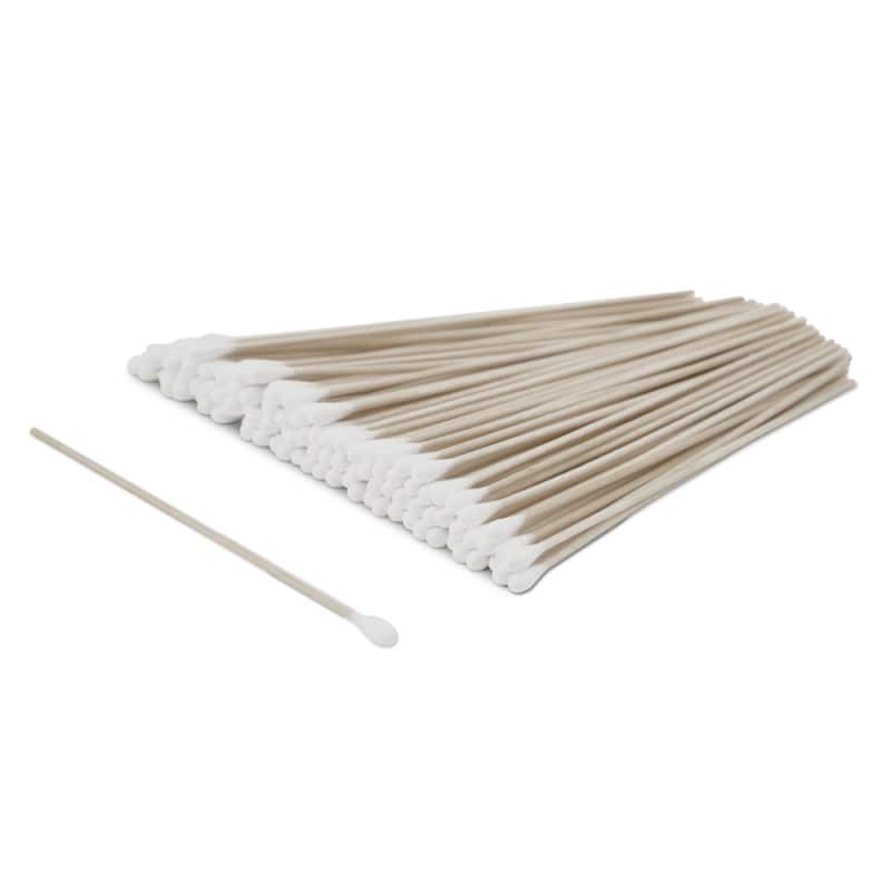Wattestäbchen 100 Stück - extra langer Holzstab 15 cm für Klinik und Praxis - Med-Praxisbedarf