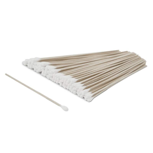 Wattestäbchen 100 Stück - extra langer Holzstab 15 cm für Klinik und Praxis - Med-Praxisbedarf