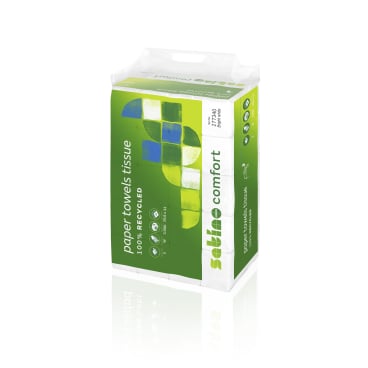 Wepa Comfort Papierhandtücher 2-lagig - hochweiße Handtücher für medizinische Hygiene - Med-Praxisbedarf