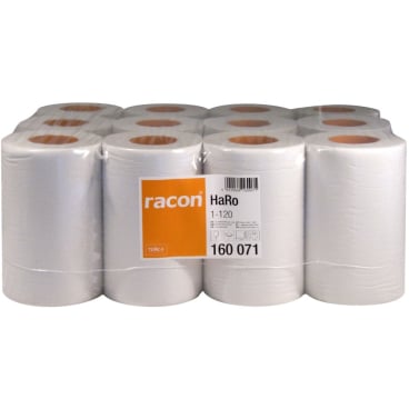 Handtuchrolle 20 cm x 120 m - racon comfort, 1-lagig, hochweiß für den täglichen Praxisgebrauch - Med-Praxisbedarf