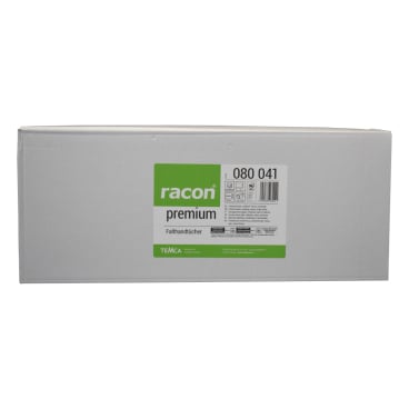 Falthandtücher 23x22 cm 2-lagig hochweiß - racon® Premium Qualität für stark frequentierte Waschräume - Med-Praxisbedarf