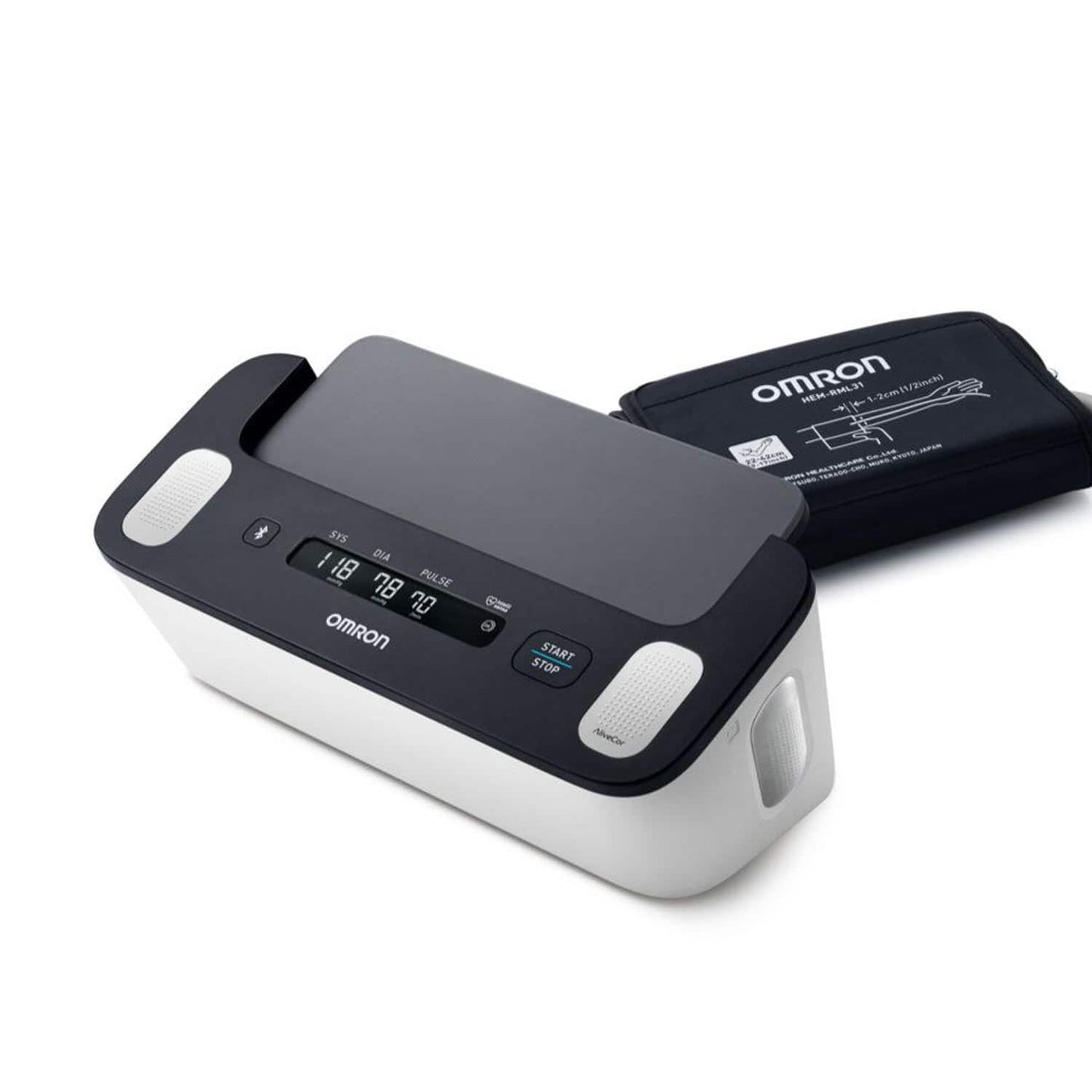 OMRON Complete Anwendung am Oberarm - Blutdruckmessung mit Manschette und EKG-Aufnahme - Med-Praxisbedarf