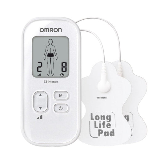 OMRON E3 Intense TENS Gerät - Handliches Gerät zur Schmerztherapie bei Bewegungsapparat - Med-Praxisbedarf