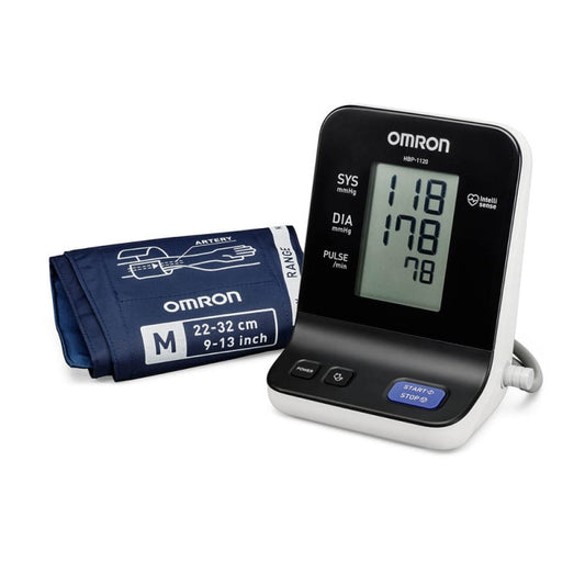 OMRON HBP-1120 Blutdruckmessgerät für den Oberarm - vollautomatisches Tischgerät - Med-Praxisbedarf