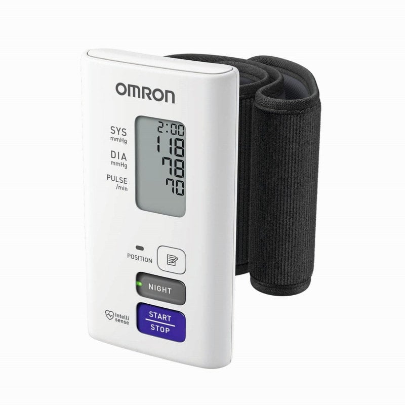 OMRON NightView Blutdruckmessgerät - Handgelenk-Blutdruckmessgerät für automatische Messung - Med-Praxisbedarf