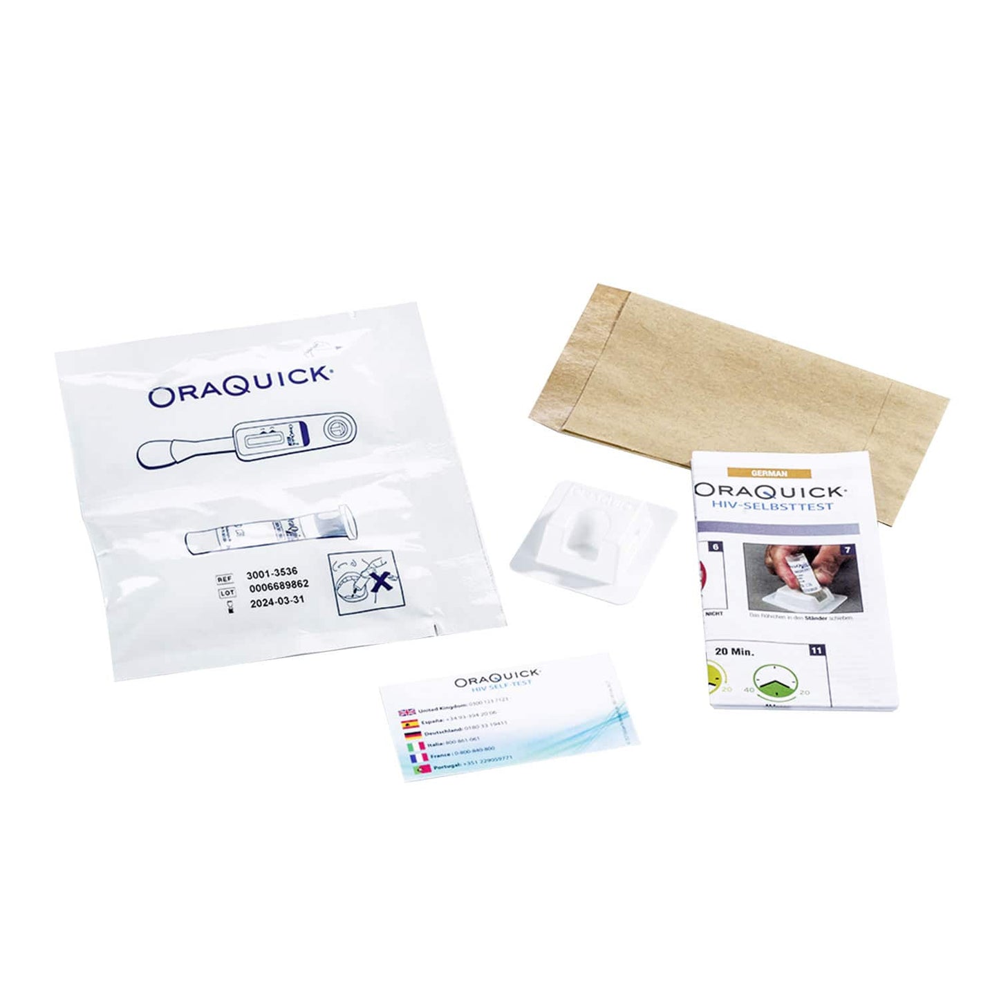 HIV Selbsttest OraQuick - einfache Anwendung für Arztpraxen und Kliniken - Med-Praxisbedarf