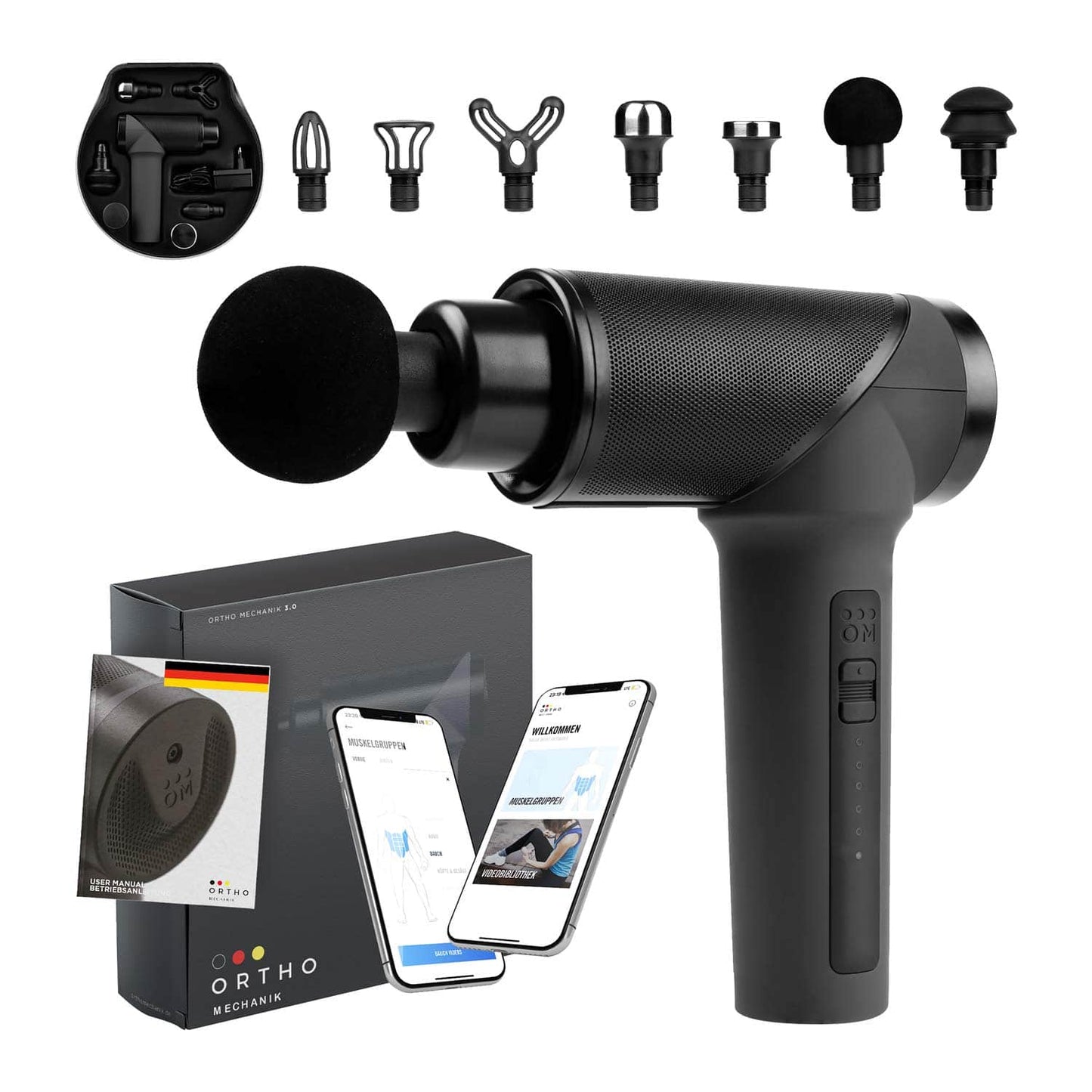 OrthoGun 3.0 Design - Ergonomische Griffhaltung und OLED-Display für Therapieeinstellungen - Med-Praxisbedarf