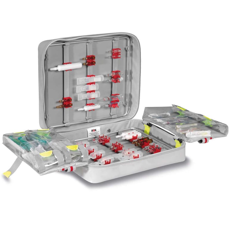 PAX Ampullarium P5/11L Clip-In geöffnet - übersichtliche Fachaufteilung für Ampullen und Medikamente - Med-Praxisbedarf