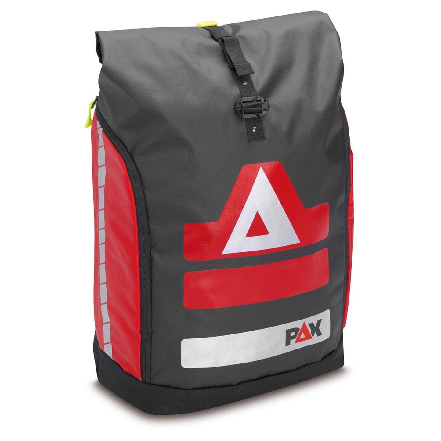 PAX Roller Daypack geöffnet - Innenansicht des medizinischen Rucksacks mit Seitentaschen - Med-Praxisbedarf