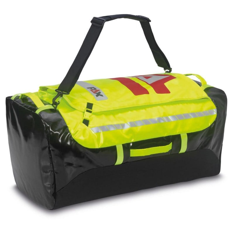 Detail der PAX Stuff-Bag Griffe - vier robuste Handgriffe für flexiblen Transport - Med-Praxisbedarf