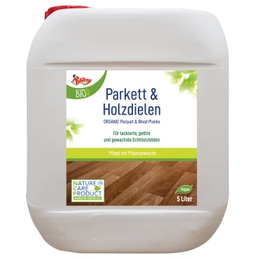 POLIBOY Bio Parkett & Holzdielen Pflege - reinigt und pflegt Echtholzböden, 1 Liter - Med-Praxisbedarf