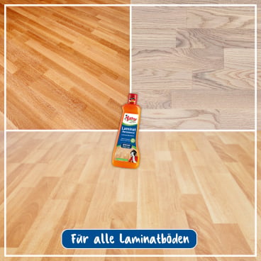 Ergebnis des Laminat Renovierers - glatter, renovierter Boden in Klinikoptik - Med-Praxisbedarf