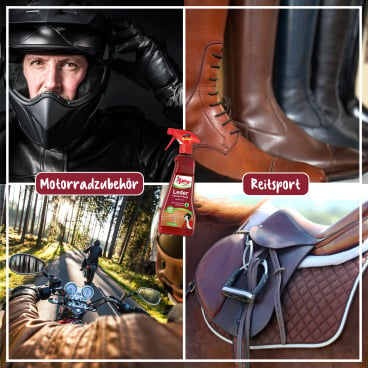 POLIBOY Lederpflege Flasche - Sprühflasche mit Intensiv-Pflege für Leder - Med-Praxisbedarf