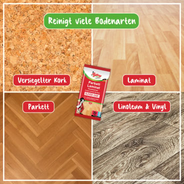 Feuchttücher für Parkett und Laminat - POLIBOY Reinigungstücher für Linoleum und Vinylböden - Med-Praxisbedarf