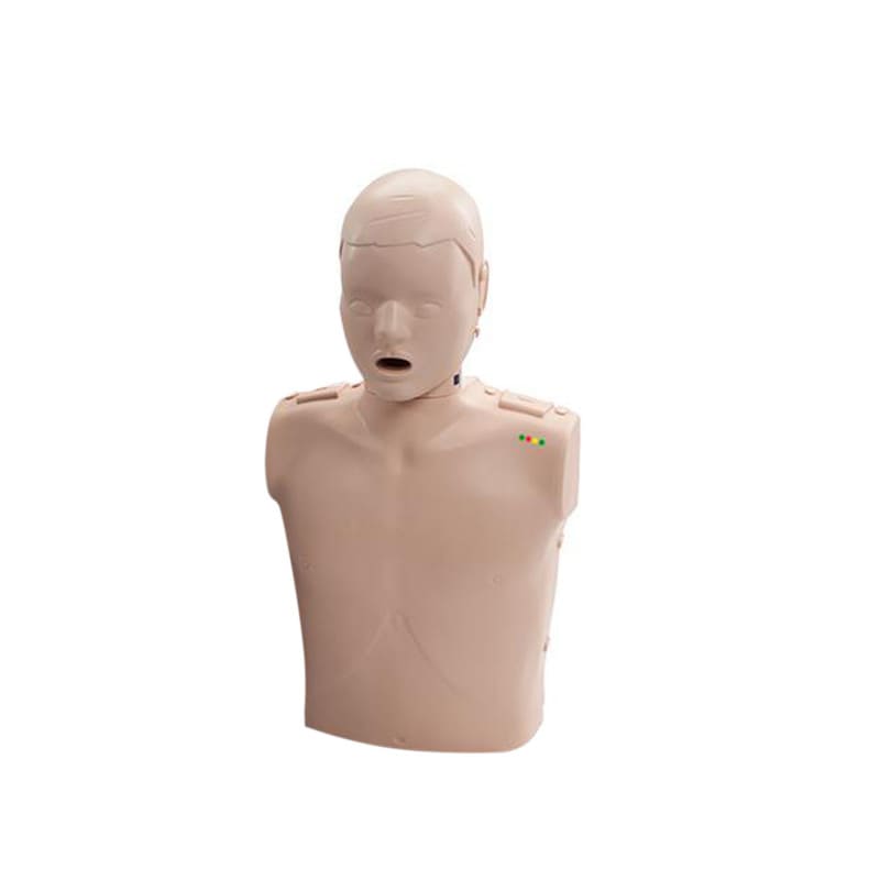 Prestan CPR-Übungspuppe im Einsatz - Demonstration der korrekten Handposition für Kompressionen - Med-Praxisbedarf