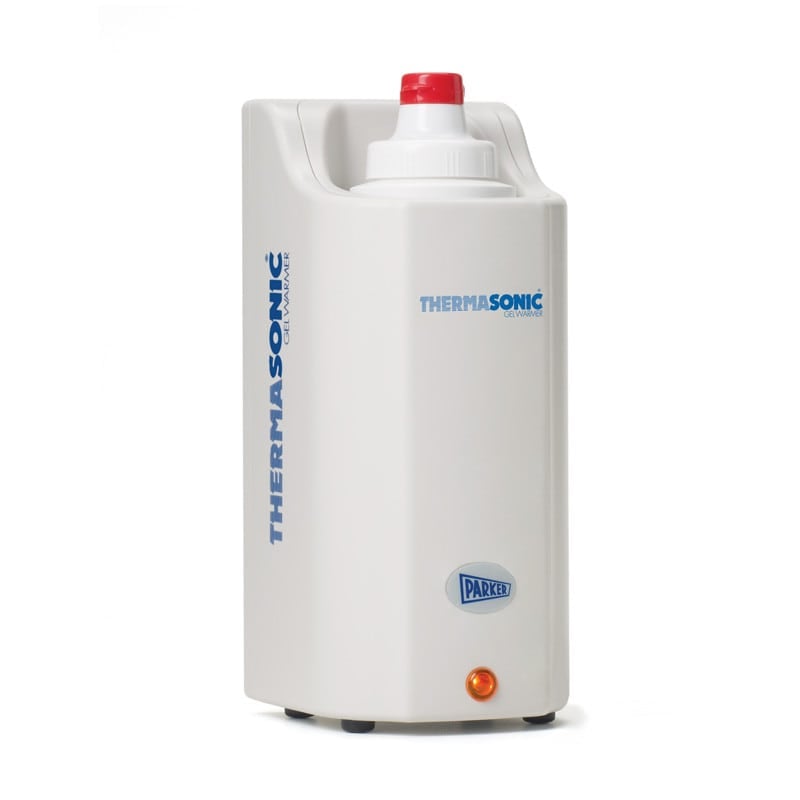 Thermasonic Gelwärmer für 1 Flasche von Parker - erwärmt Ultraschallgel auf 40 Grad - Med-Praxisbedarf