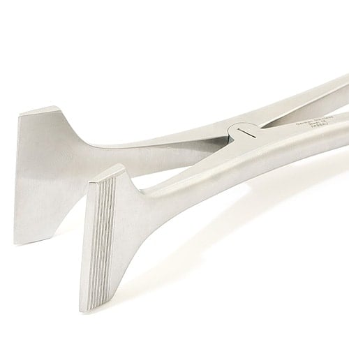 Gipsspreizer nach Henning 28 cm - Detail der robusten Spitzen zum Heben des Gipses - Med-Praxisbedarf