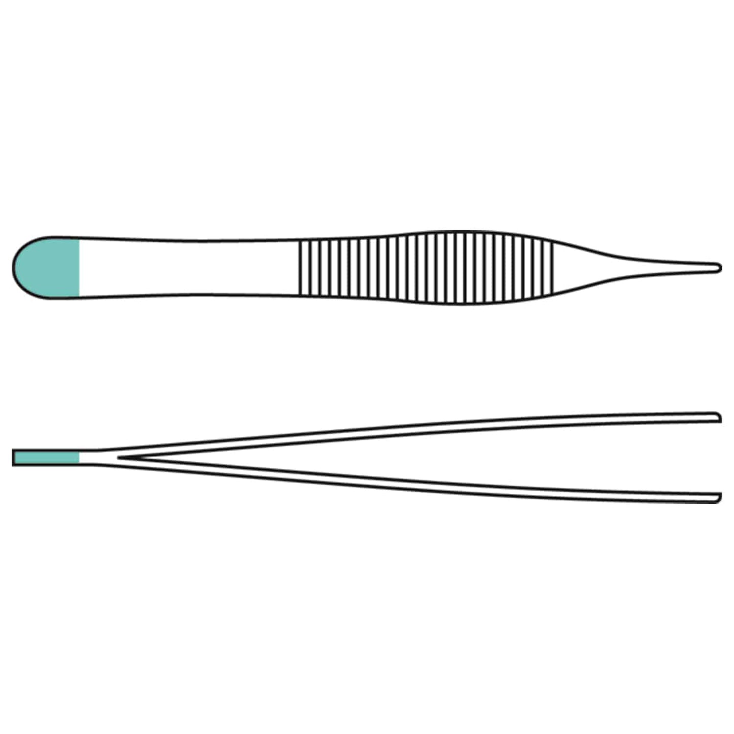 Anatomische Pinzette nach Adson gerade 12 cm von Paul Hartmann - Einmalinstrument zum präzisen Erfassen in der Chirurgie -...