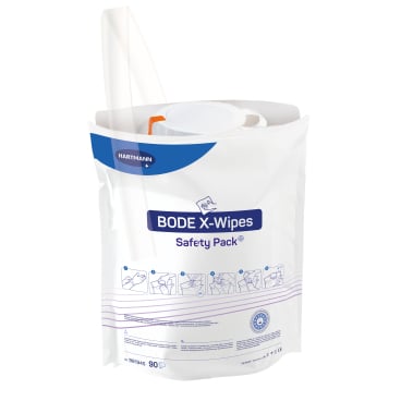 BODE X-Wipes Safety Pack Einweg-Spender - System für desinfizierende Flächenreinigung - Med-Praxisbedarf