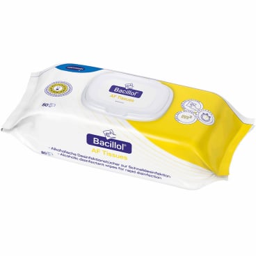 Bacillol AF Tissues Desinfektionstücher - alkoholisches Schnelldesinfektionsmittel mit breitem Wirkspektrum - Med-Praxisbe...
