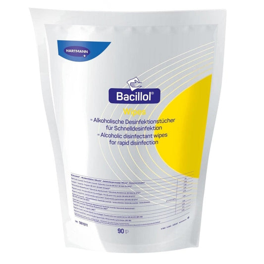Bacillol Wipes Desinfektionstücher - gebrauchsfertig für schnelle Flächendesinfektion in Arztpraxen - Med-Praxisbedarf