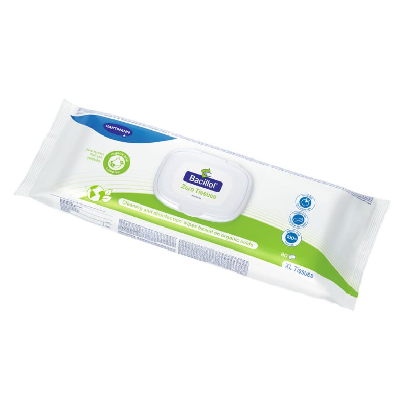 Desinfektionstücher Bacillol Zero Tissues - für medizinische Einrichtungen, nachhaltige Alternative - Med-Praxisbedarf
