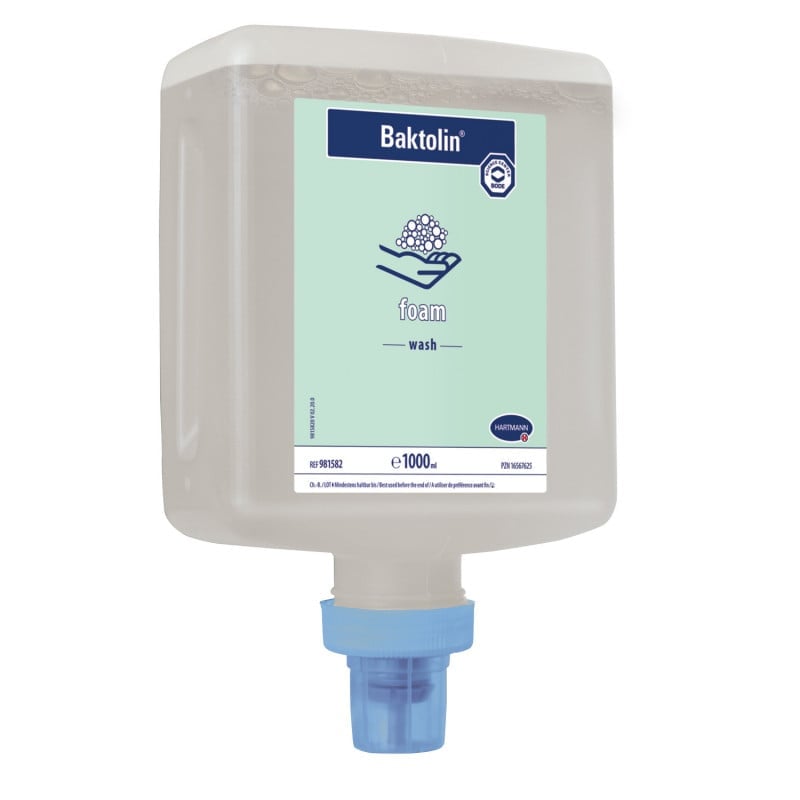 Baktolin foam in CleanSafe-Flasche - Milder Reinigungsschaum für Hände, pH-Hautneutral 5.5 - Med-Praxisbedarf
