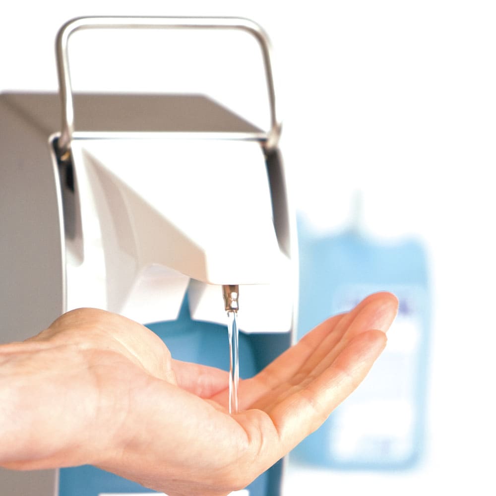 Touchless Desinfektionsmittelspender Bode Eurospender 1 plus - robustes Metallgehäuse für Wandmontage - Med-Praxisbedarf
