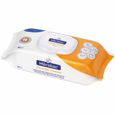 Bode Mikrobac Virucidal Tissues Desinfektionstücher - viruzid, gebrauchsfertig, begrenzt viruzid Plus - Med-Praxisbedarf