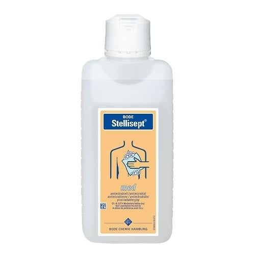 Bode Stellisept med Waschlotion Flasche - mit Dosierpumpe für den hygienischen Gebrauch im medizinischen Bereich - Med-Pra...