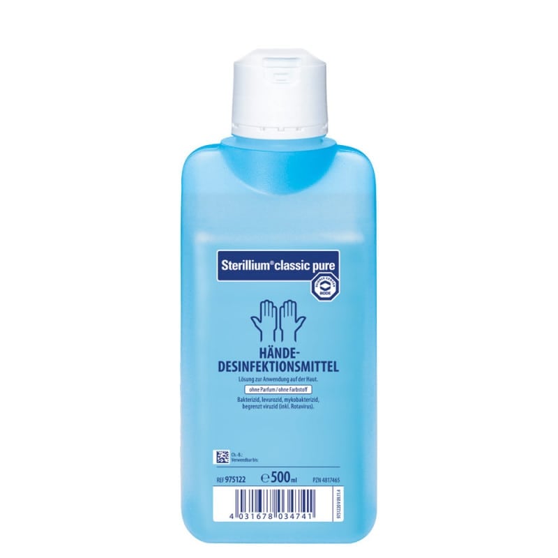 Desinfektionsmittel classic pure von Bode - alkoholische Einreibung für die professionelle Händehygiene - Med-Praxisbedarf