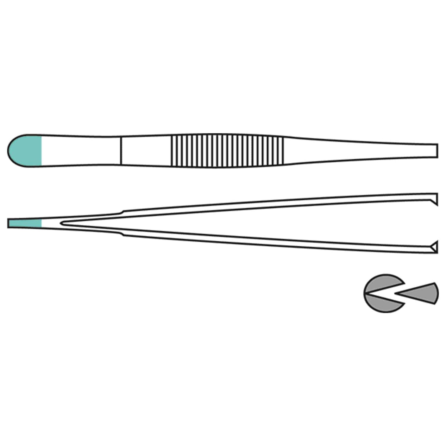 Standard-Pinzette chirurgisch 14cm - Einmalinstrument, sterile Verpackung - Paul Hartmann - Med-Praxisbedarf
