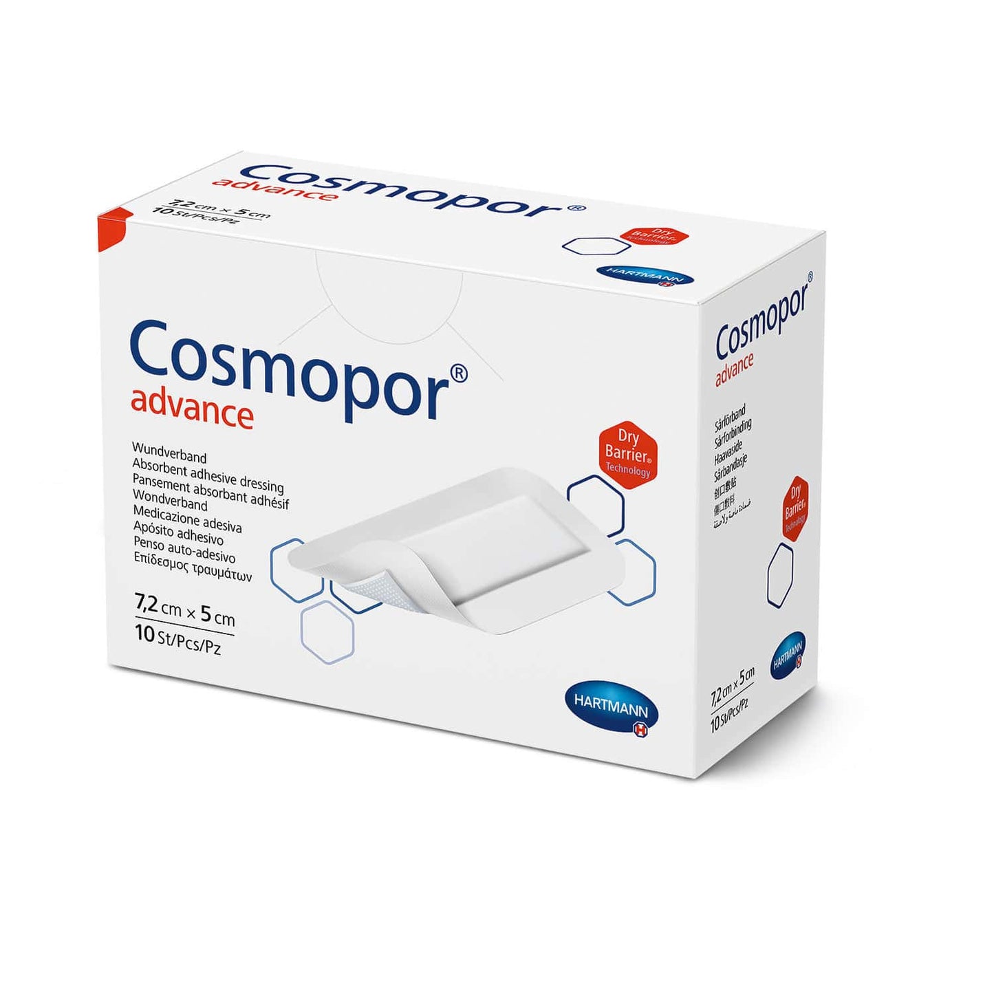 Cosmopor Advance Wundverband Einzelstück - hautfreundlich, verklebt nicht mit Wunde - Med-Praxisbedarf