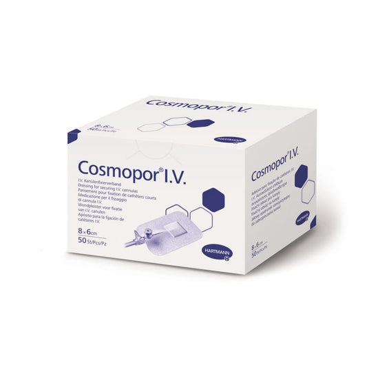 Cosmopor i.v. Kanülenpflaster - sterile Fixierung von Venenverweilkanülen, hautverträglich - Med-Praxisbedarf