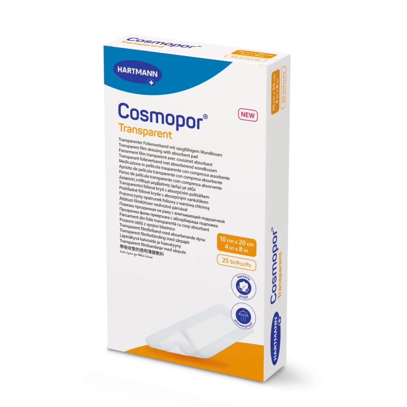 Cosmopor transparent Pflaster im Mehrfachpack - ökonomische Packung für Praxisbedarf - Med-Praxisbedarf