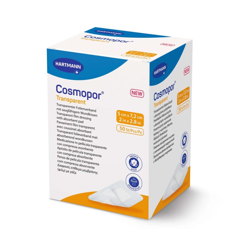 Cosmopor transparent Einzelverband steril verpackt - für hygienische Wundversorgung - Med-Praxisbedarf