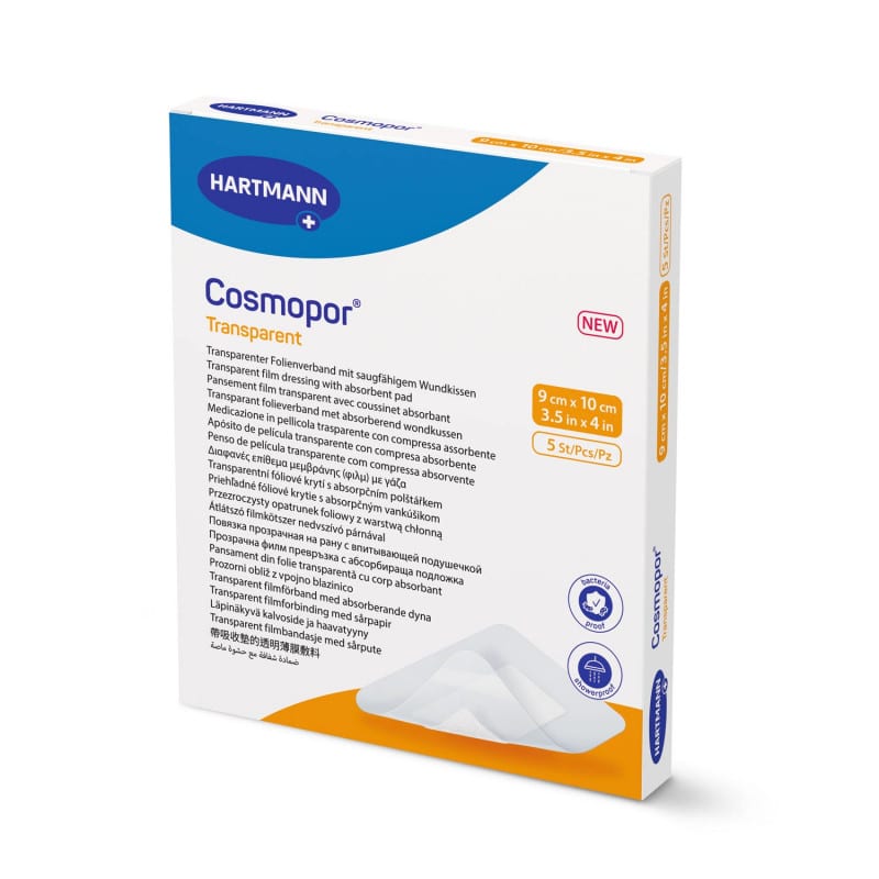Cosmopor transparent in Faltschachtel - praktische Aufbewahrung, klinisch getestet - Med-Praxisbedarf