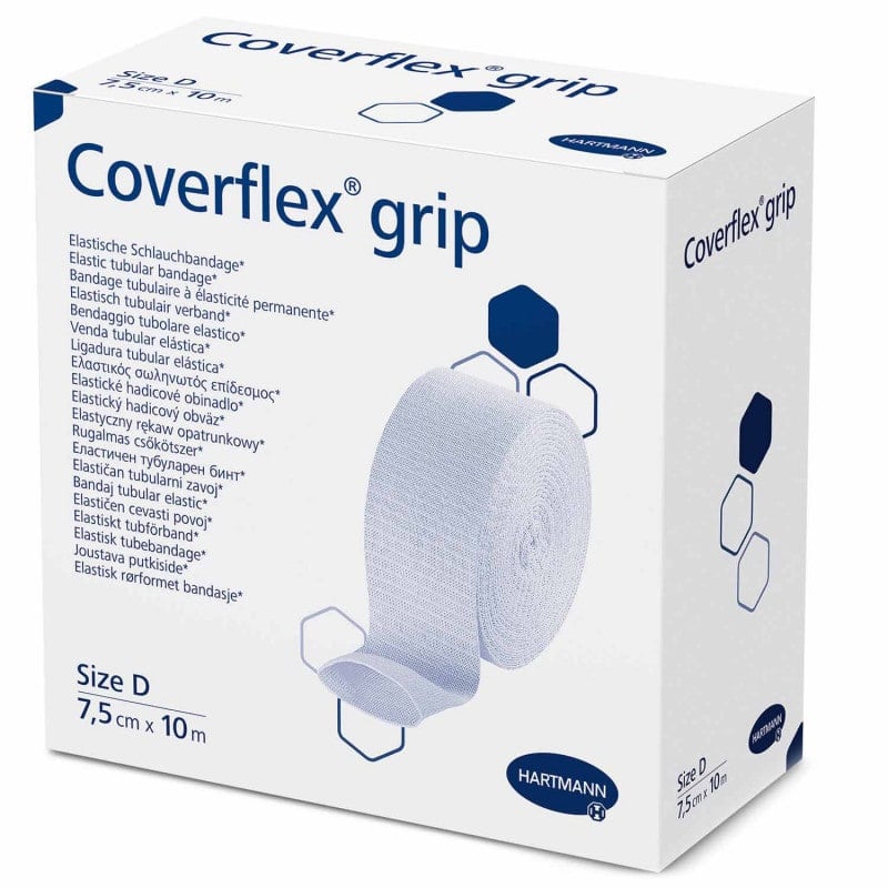 Fixierbinde Coverflex grip elastisch - für medizinische Verbände in der Praxis - Med-Praxisbedarf