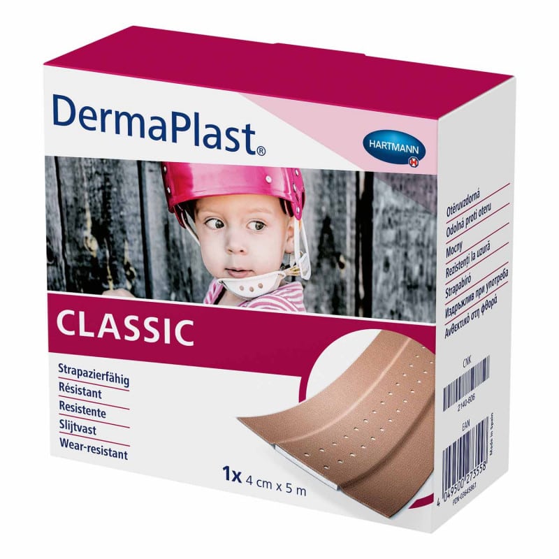 DermaPlast Classic Wundpflaster - hypoallergenes Textilpflaster von Paul Hartmann für empfindliche Haut - Med-Praxisbedarf