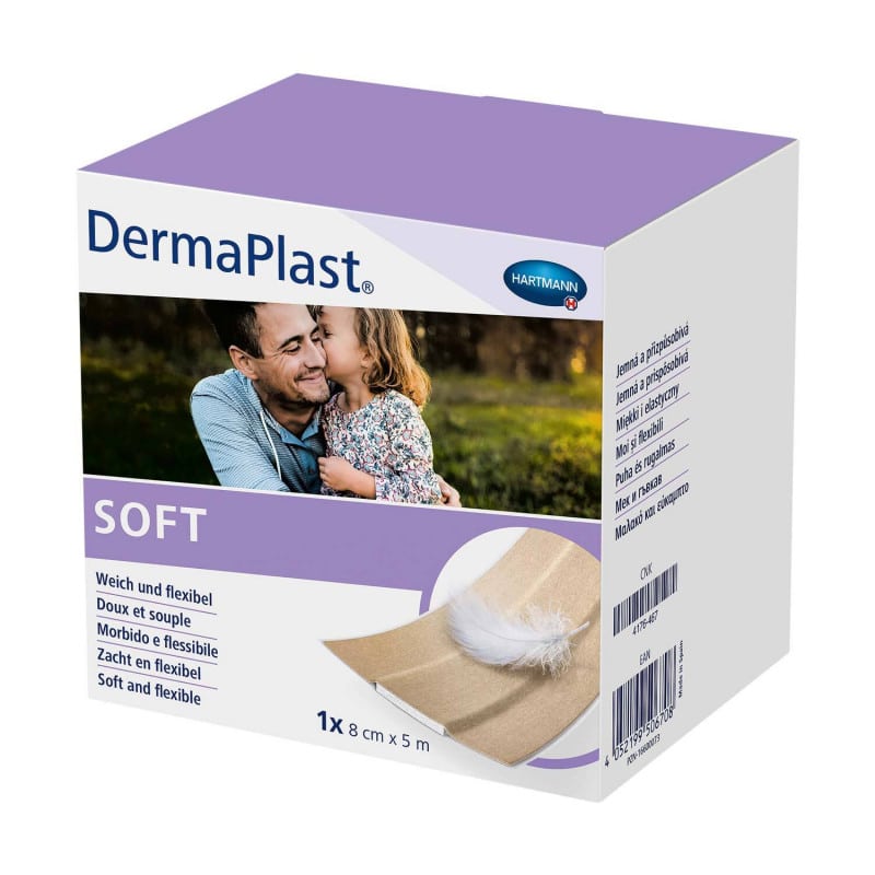 DermaPlast SOFT Wundpflaster - anschmiegsam, aus weichem Vlies für sensible Haut - Med-Praxisbedarf