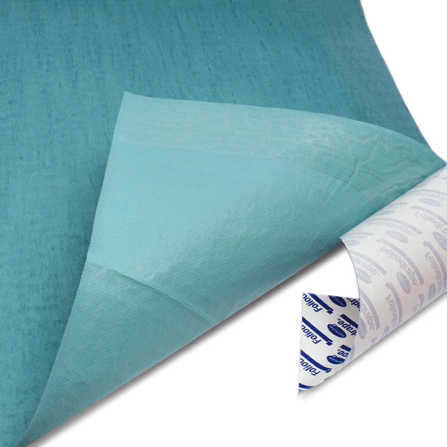 Absorptionspad von Foliodrape - Detail der absorbierenden und selbstklebenden Schicht - Med-Praxisbedarf