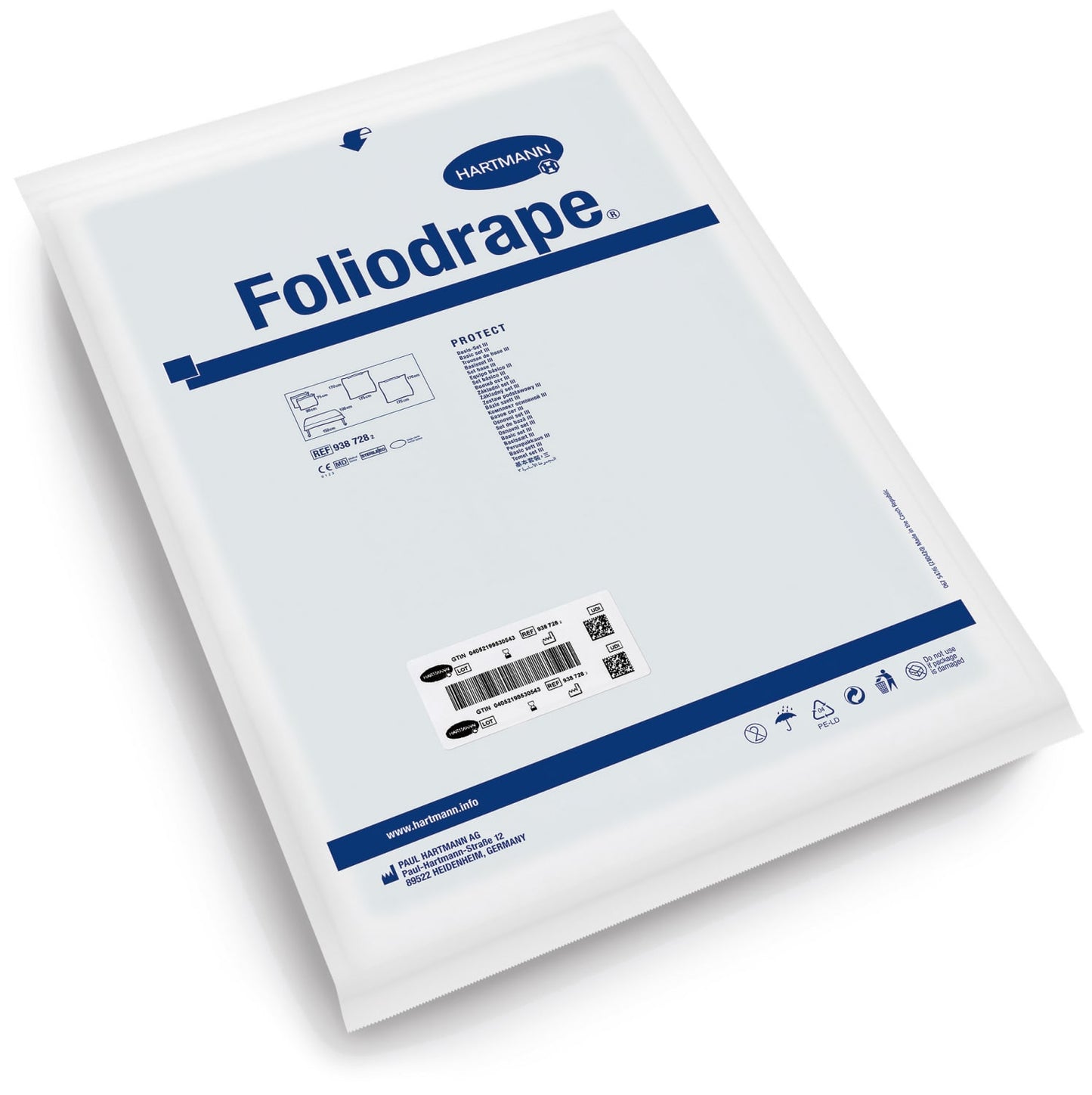 OP-Abdeckung Foliodrape Protect - selbstklebendes, steriles Tuch in Einzelverpackung - Med-Praxisbedarf