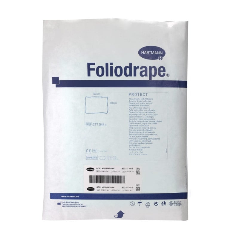 Selbstklebende OP-Abdeckung Foliodrape Protect - für sichere sterile Felder - Med-Praxisbedarf