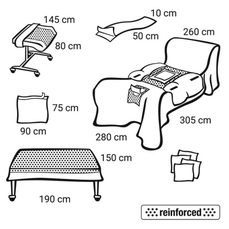 Foliodrape Protect Plus Abdominal-Perineal-Set II - steriles Komplettset für Patientenabdeckung - Med-Praxisbedarf